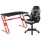 Flash Furniture Red Gaming Desk and Chair Set with Cup Holder BLN-X10RSG1030-GY-GG - alternate 2